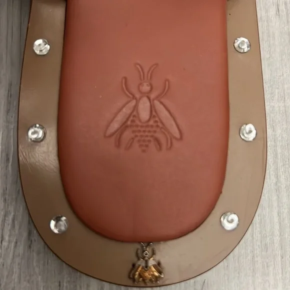 Anthropologie Sanchita Enchino Bejeweled Bug Sandals - Size 39 - Picture 3 of 6